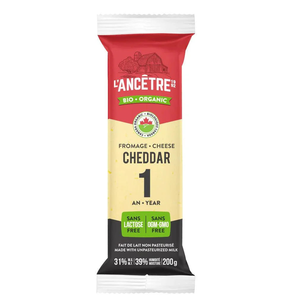 L'Ancêtre Organic 1 Year Old Cheddar Cheese - La Boite à Grains