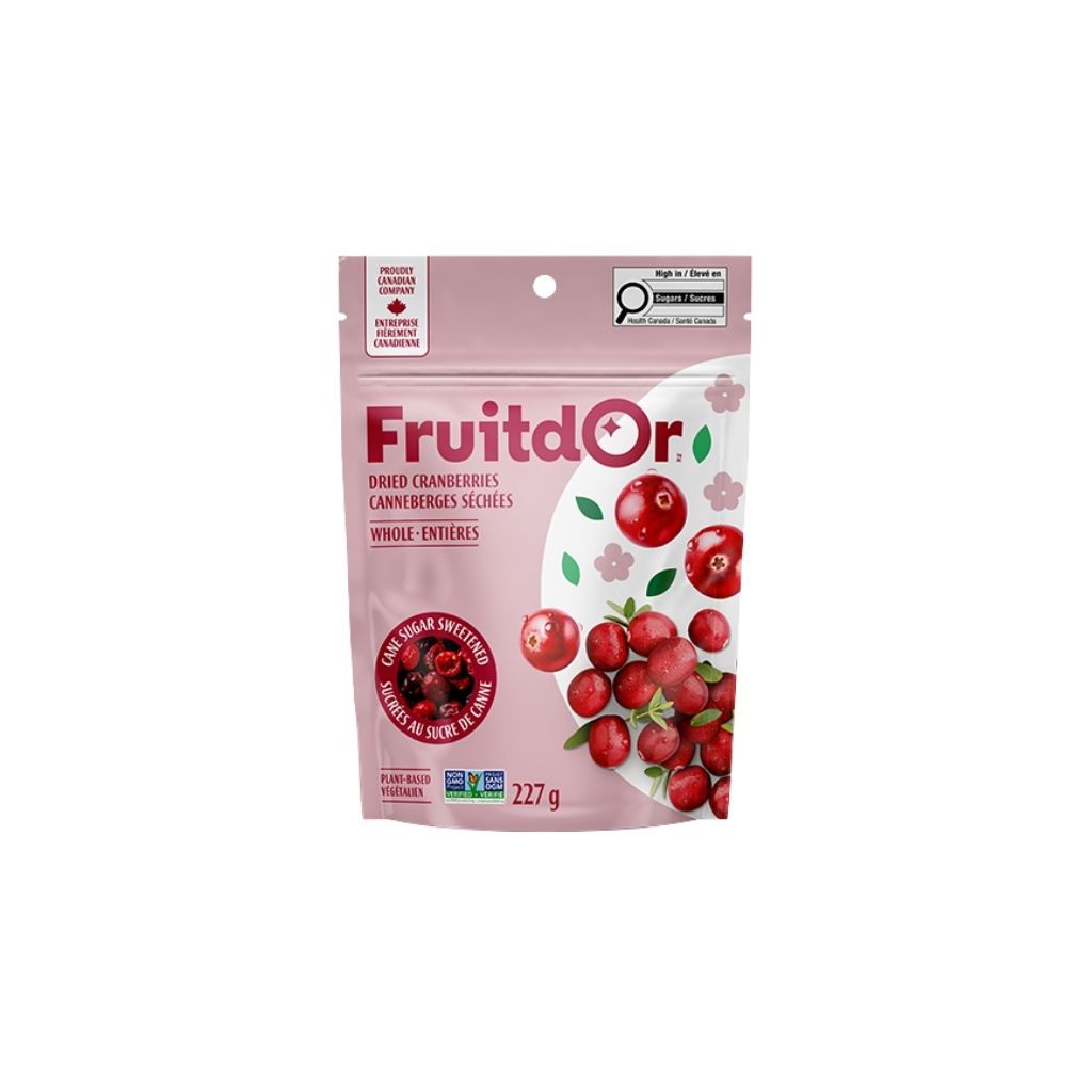 canneberges séchées entières Fruit d'Or - La Boite à Grains