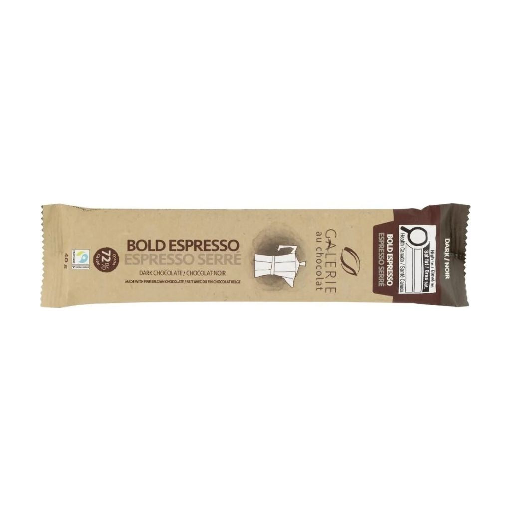 dark chocolate with bold espresso Galerie au Chocolat - La Boite à Grains