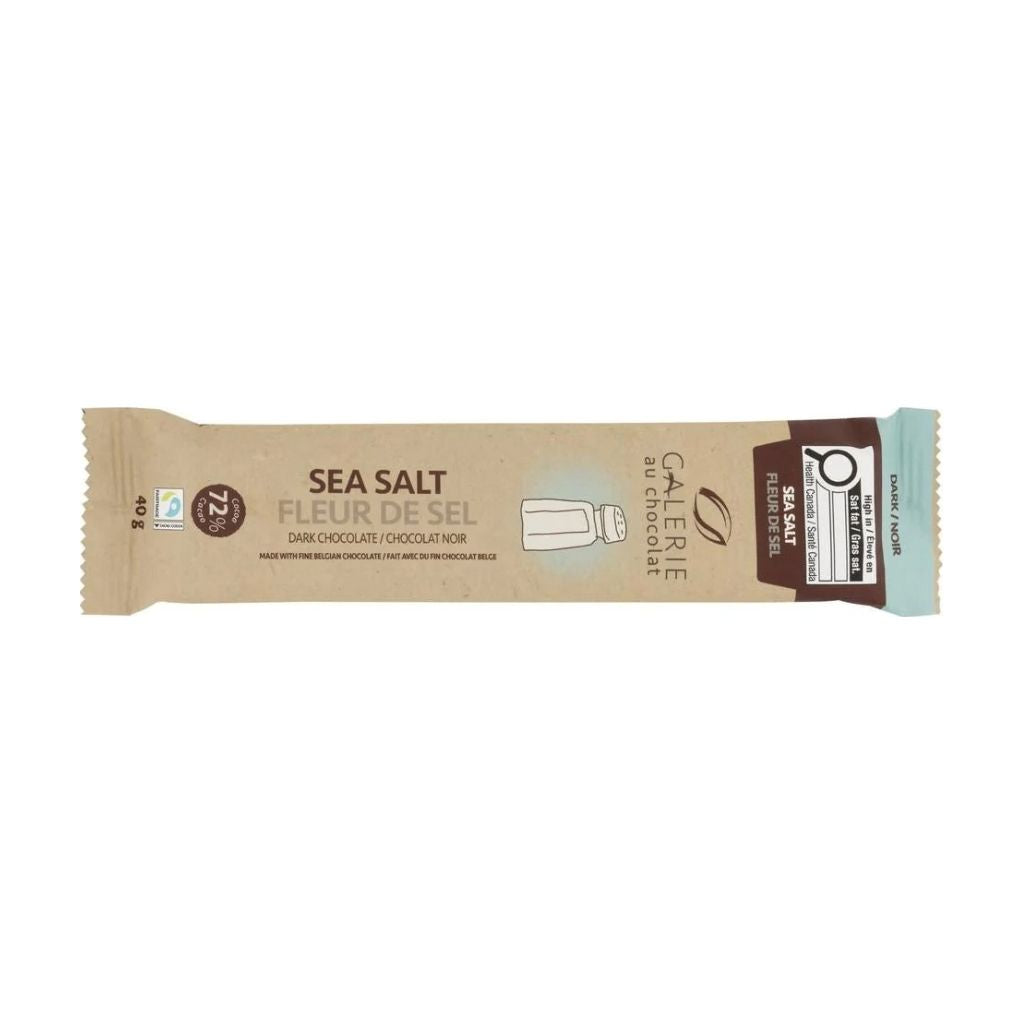 Dark Chocolate with Sea Salt Galerie au Chocolat - La Boite à Grains