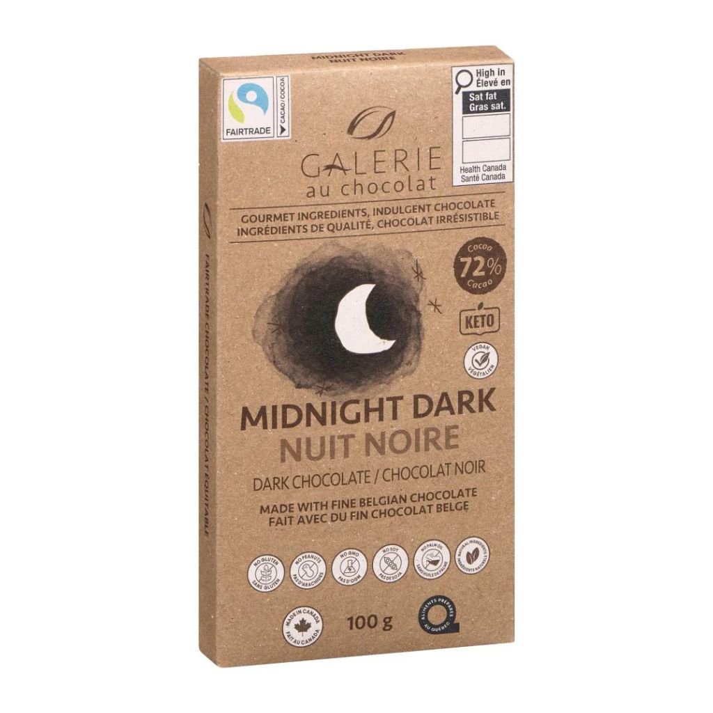 Galerie au Chocolat nuit noire biologique - La Boite à Grains