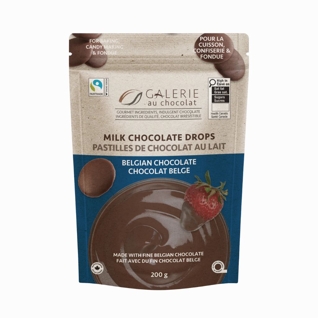 Galerie au Chocolat milk chocolate drops - La Boite à Grains
