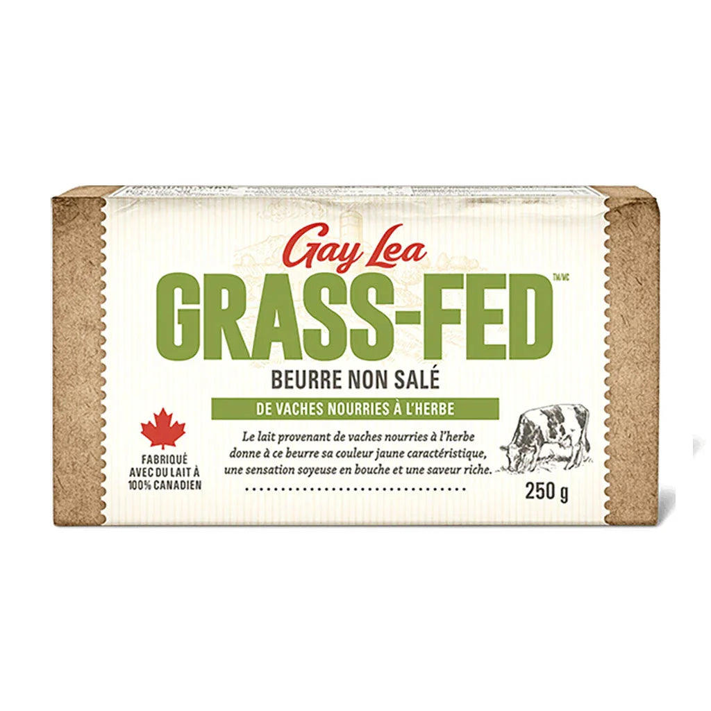 unsalted butter from grass-fed cows Gay Lea - La Boite à Grains