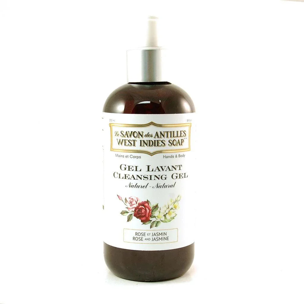 Rose and Jasmine Natural Washing Gel Le Savon des Antilles - La Boite à Grains