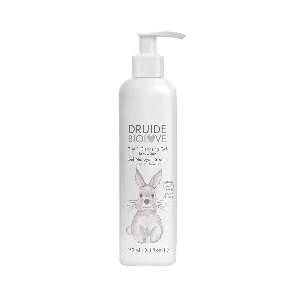 Gel Nettoyant 2 en 1 Corps & Cheveux Bébé Druide - La Boite à Grains