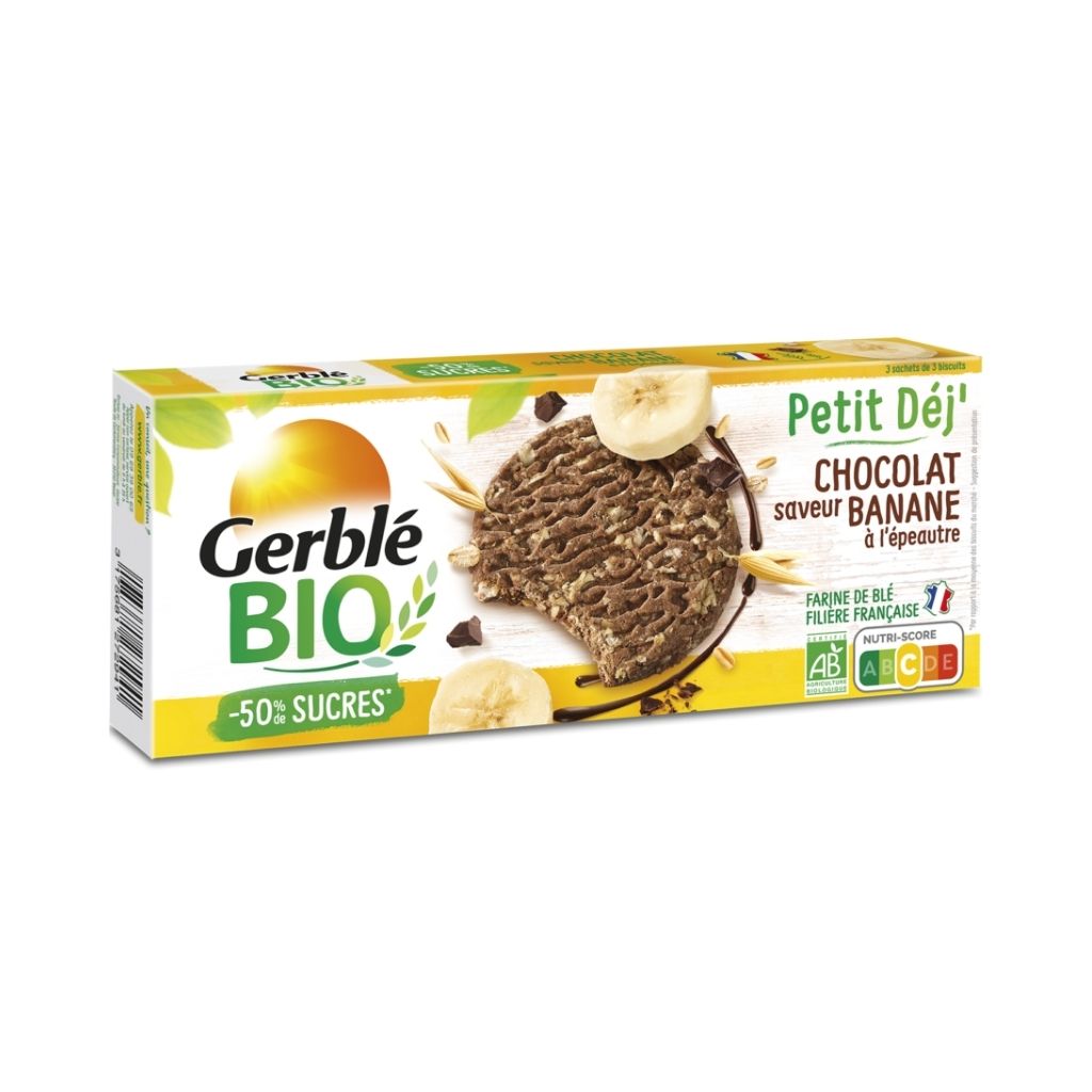 Gerblé Organic Chocolate-Banana Breakfast Cookies - La Boite à Grains