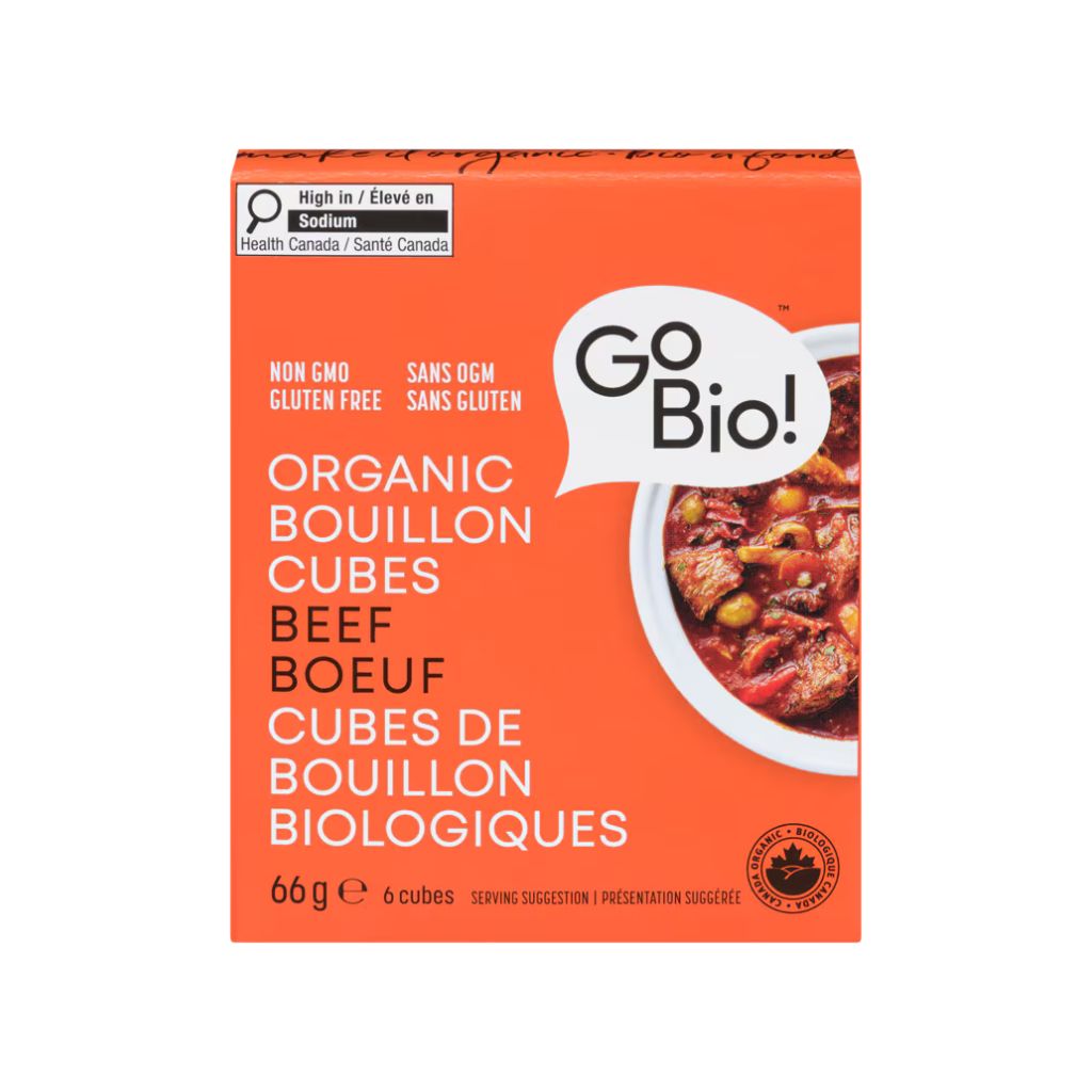 cubes de bouillon de beuf biologique Go Bio! - La Boite à Grains