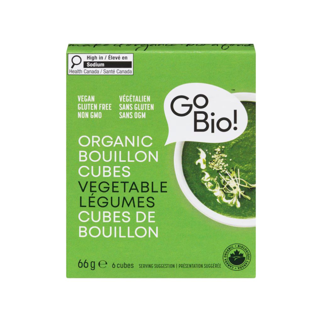cubes de bouillon de légumes biologique Go Bio! - La Boite à Grains