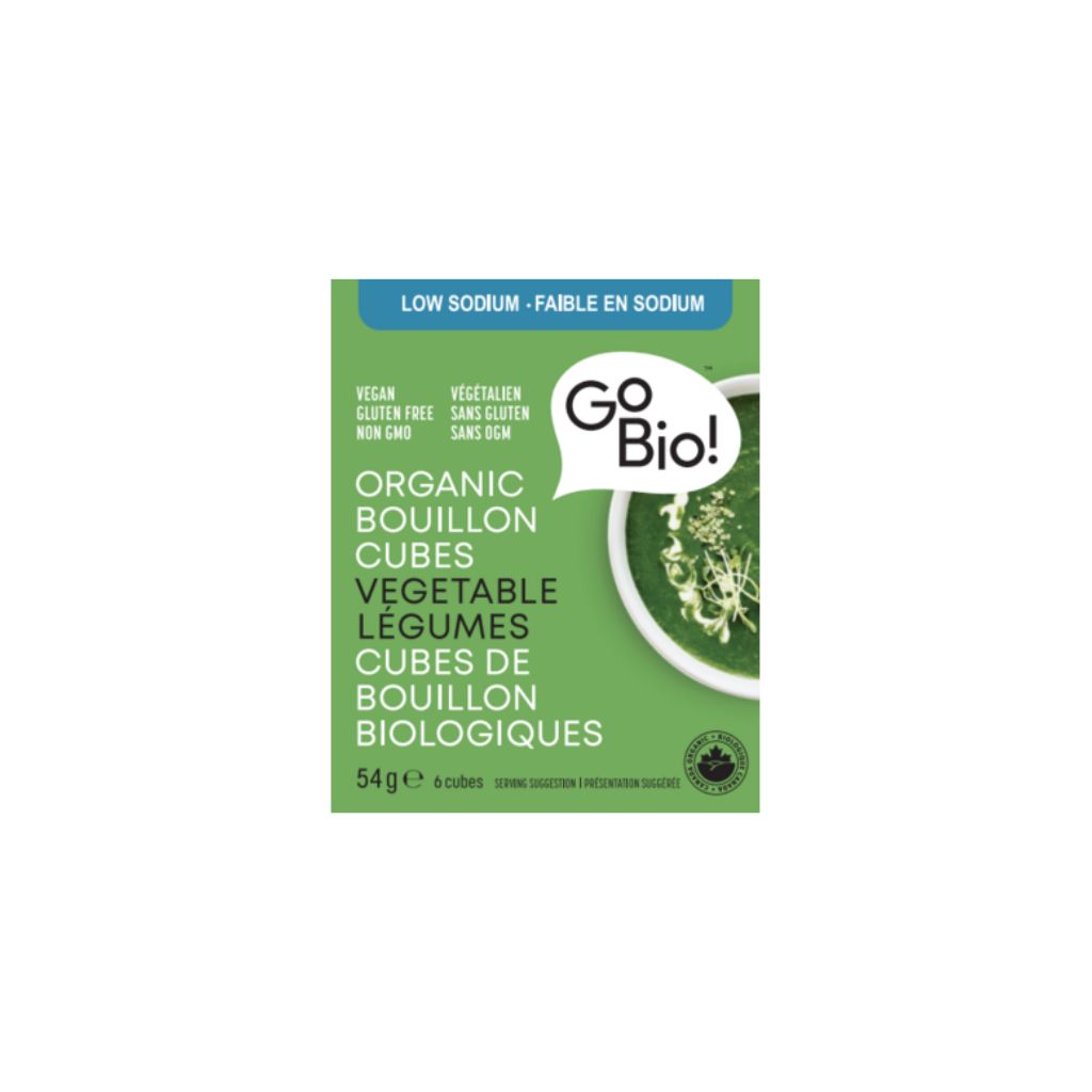 Go Bio! low-sodium organic vegetable bouillon cubes - La Boite à Grains