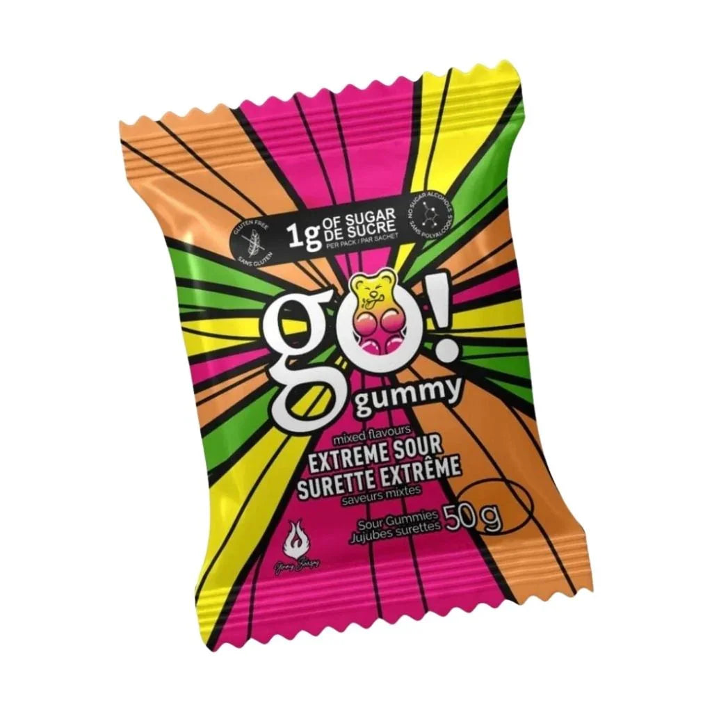 Go! Gummy sour gummies Extreme Mixed Flavors - La Boite à Grains