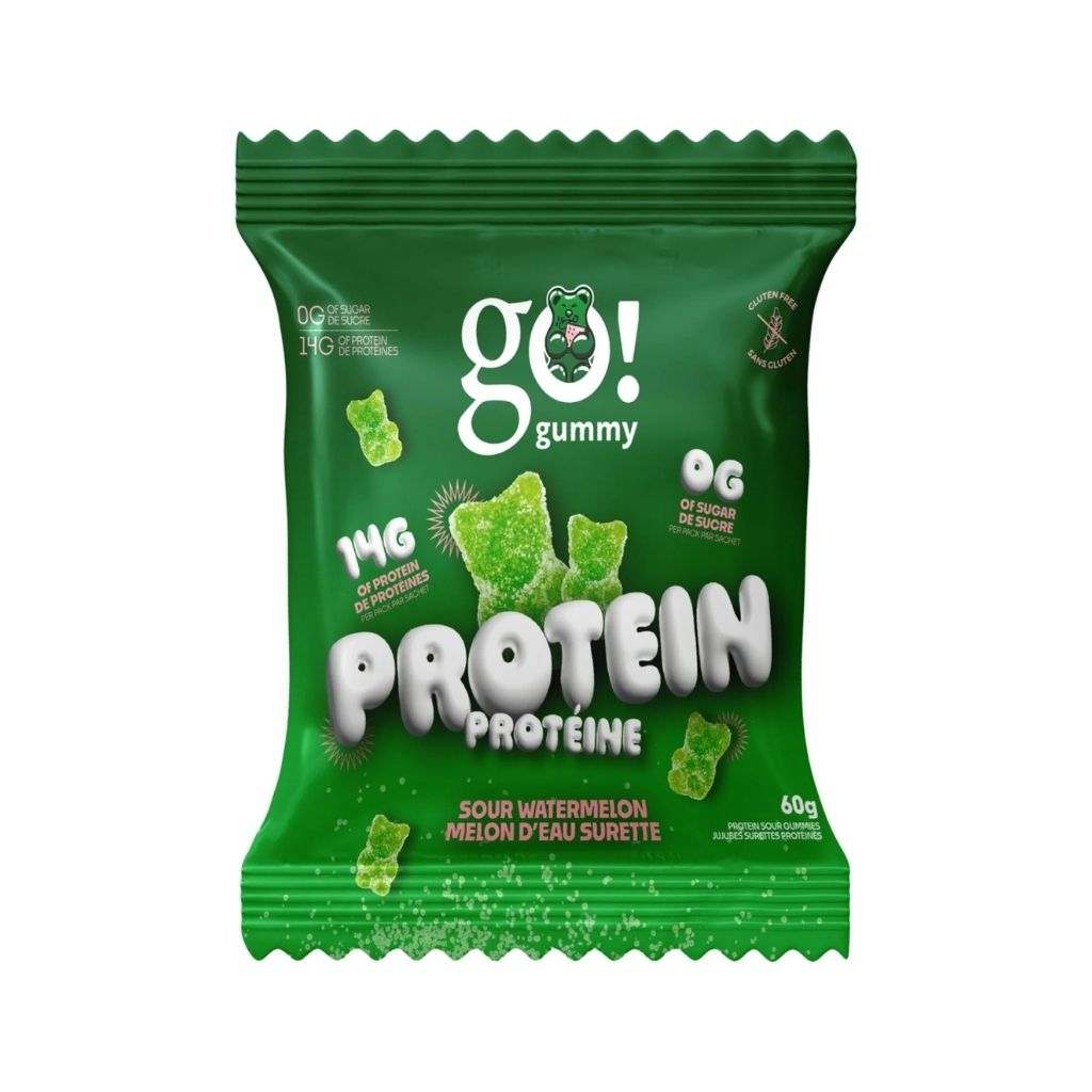 jujubes surettes protéines melon d'eau Go! Gummy - La Boite à Grains