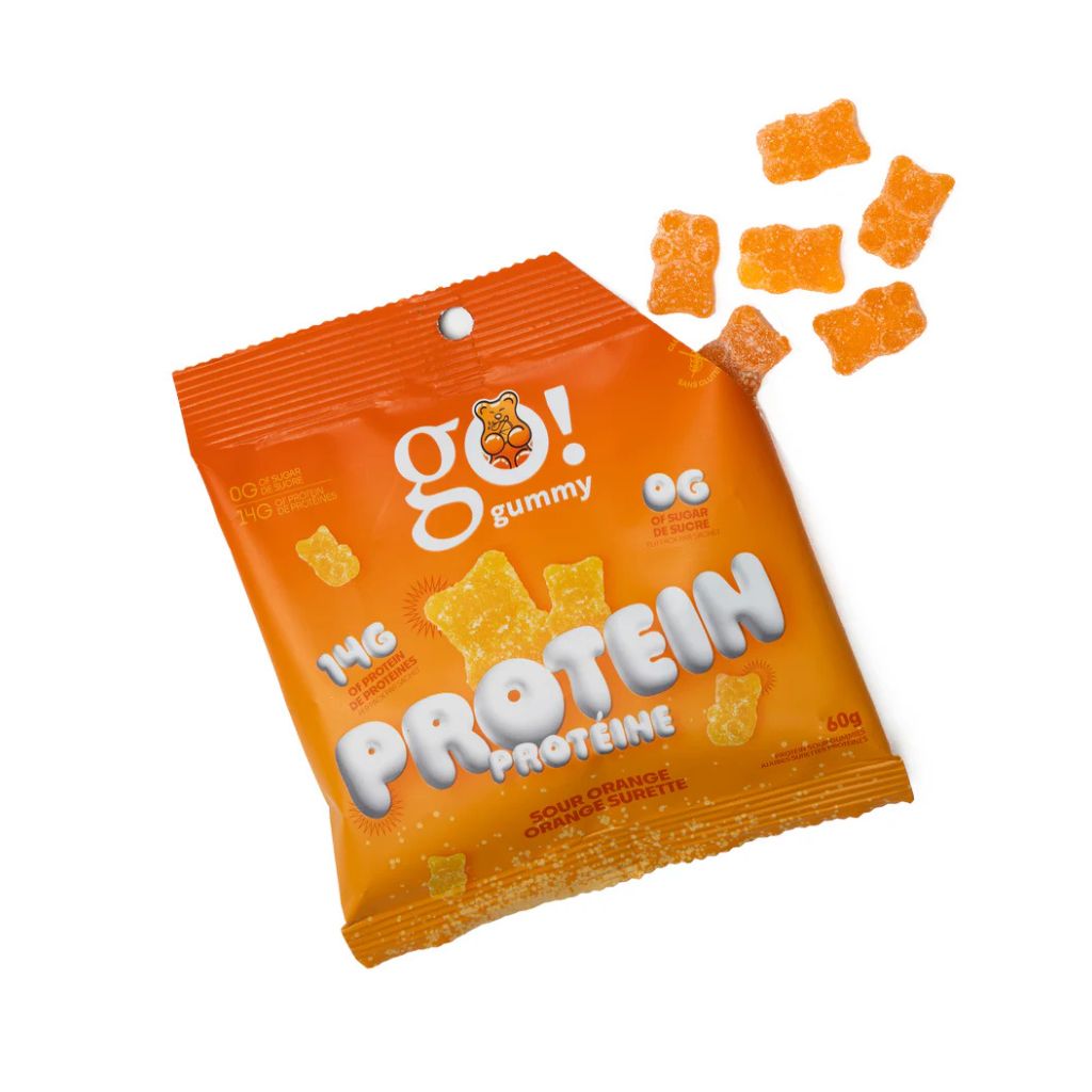 Go! Gummy Protein jujubes surettes orange - La Boite à Grains