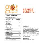 Go! Gummy Protein jujubes surettes orange - La Boite à Grains
