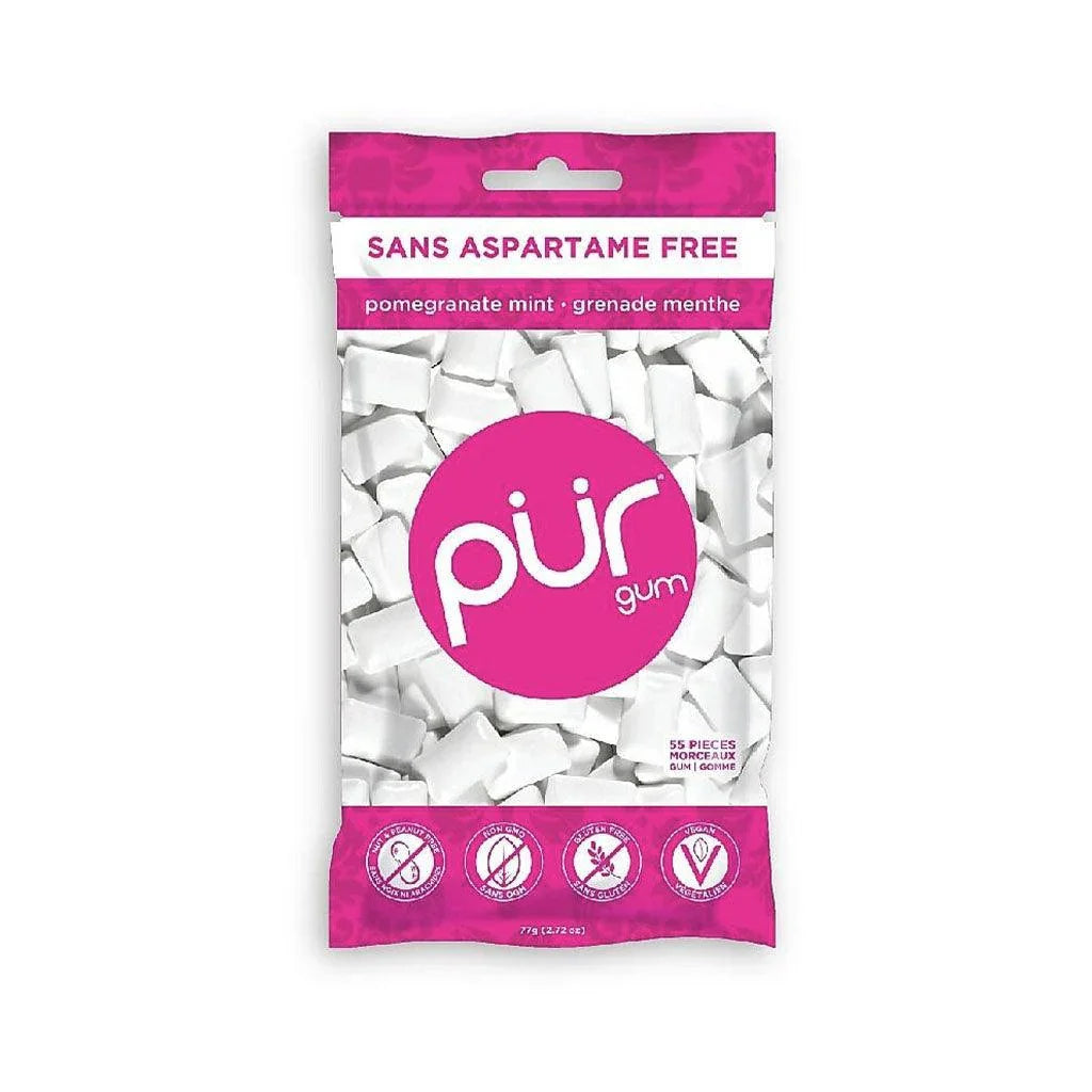 Gomme Menthe Grenade Pur Gum - La Boite à Grains