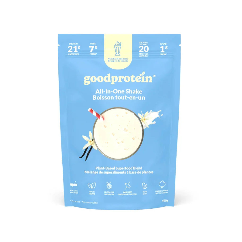 good protein all-in-one vanilla shake drink - La Boite à Grains