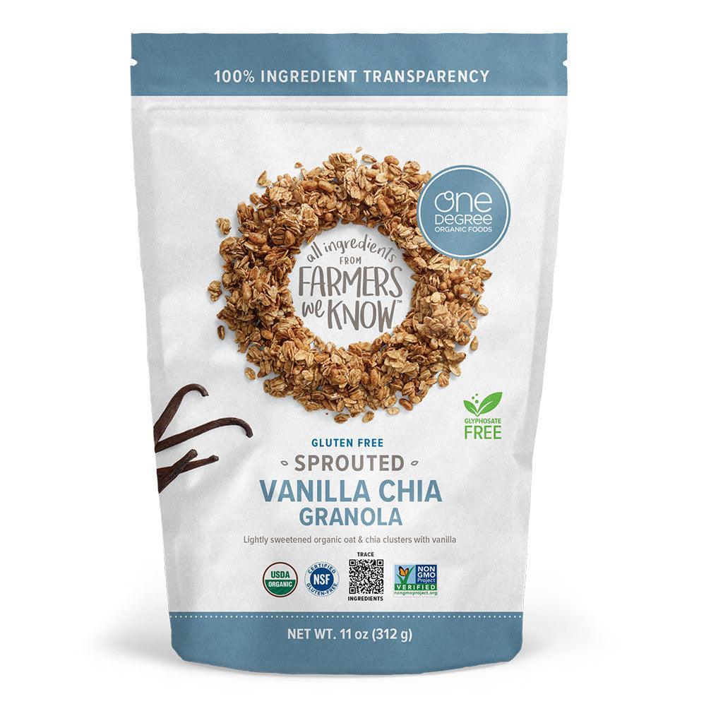 One Degree Gluten-Free Sprouted Vanilla and Chia Granola - La Boite à Grains