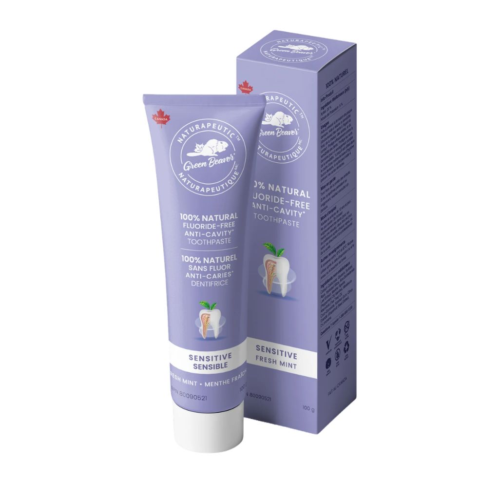 dentifrice naturapeutique sensible menthe fraîche Green Beaver - La Boite à Grains