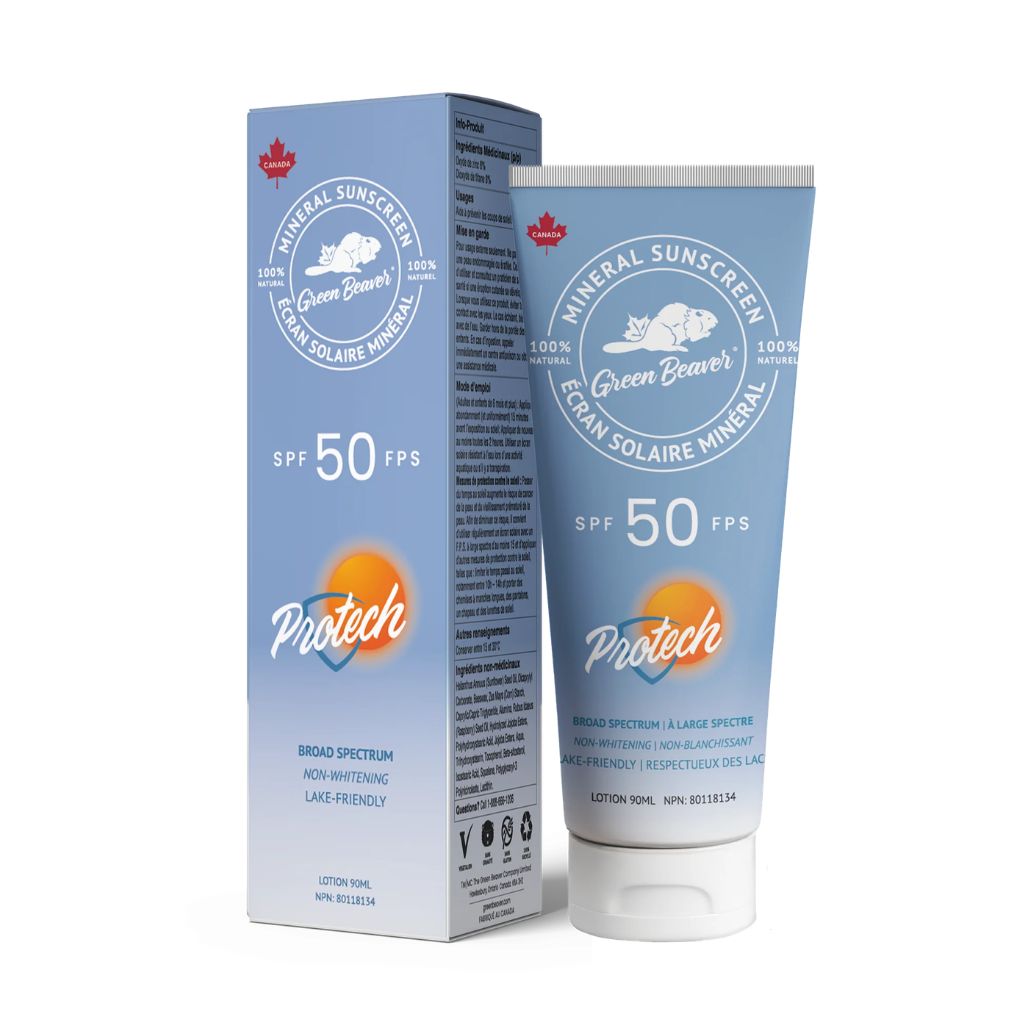 écran solaire minéral Protech FPS 50 Green Beaver - La Boite à Grains
