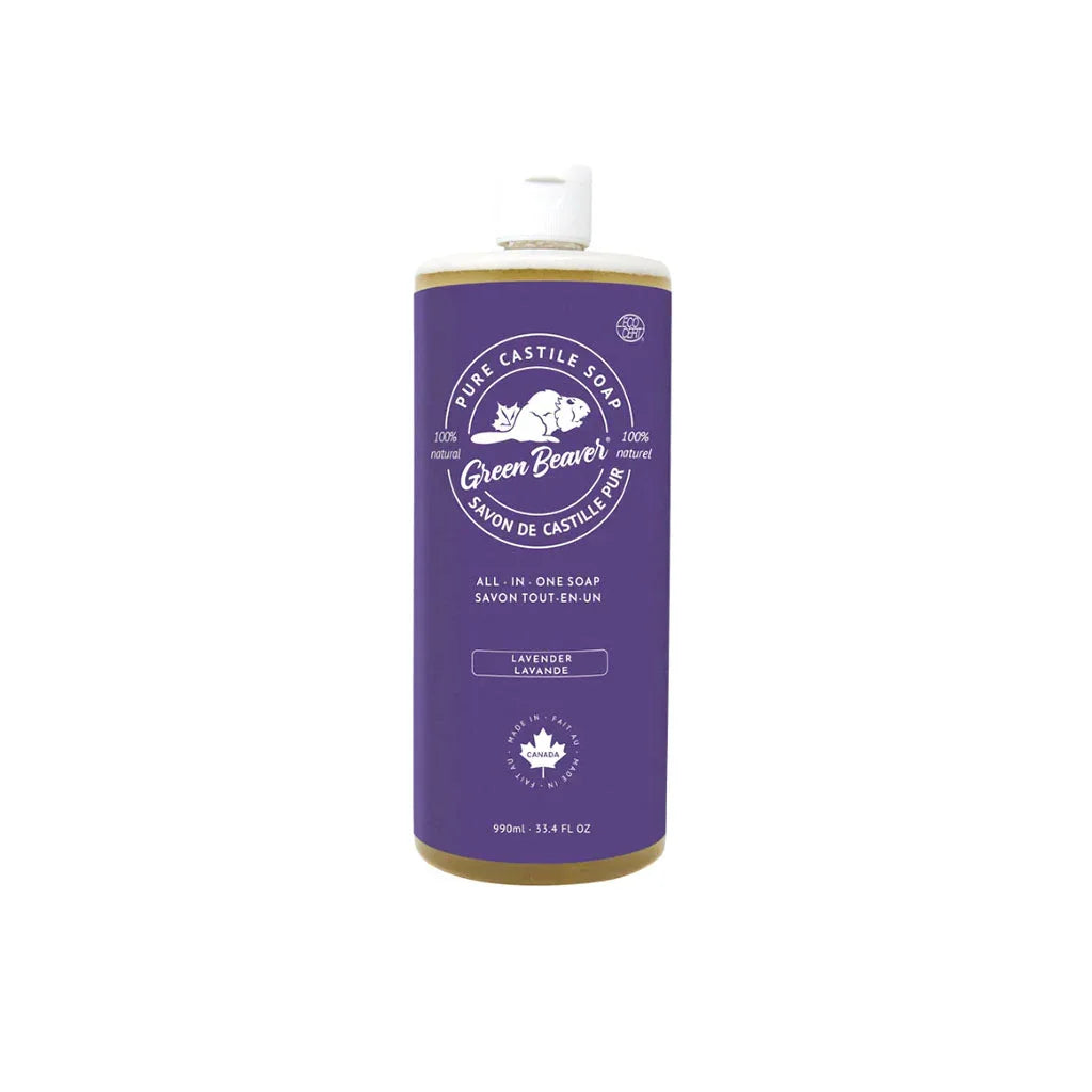 green beaver pure lavender castile soap 990 ml - La Boite à Grains