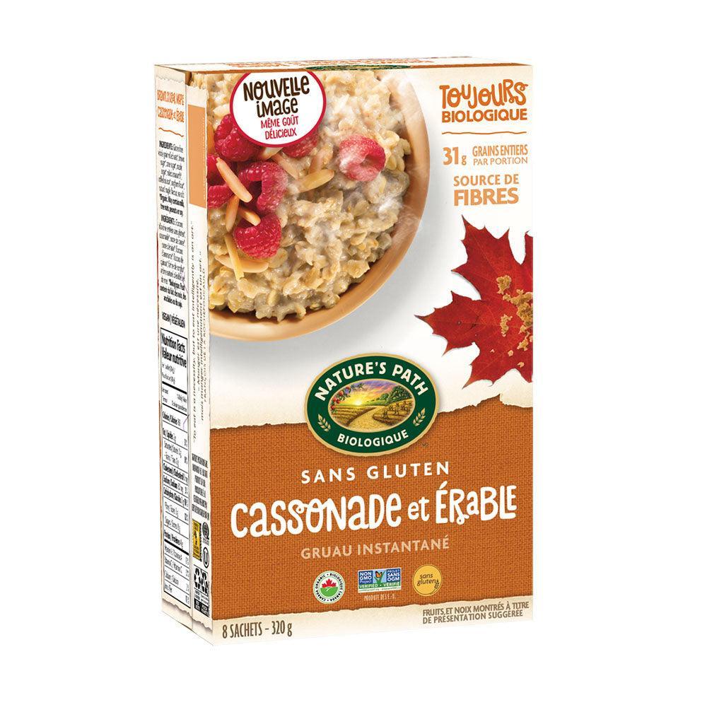 Nature's Path Organic Gluten Free Brown Sugar and Maple Instant Oatmeal - La Boite à Grains