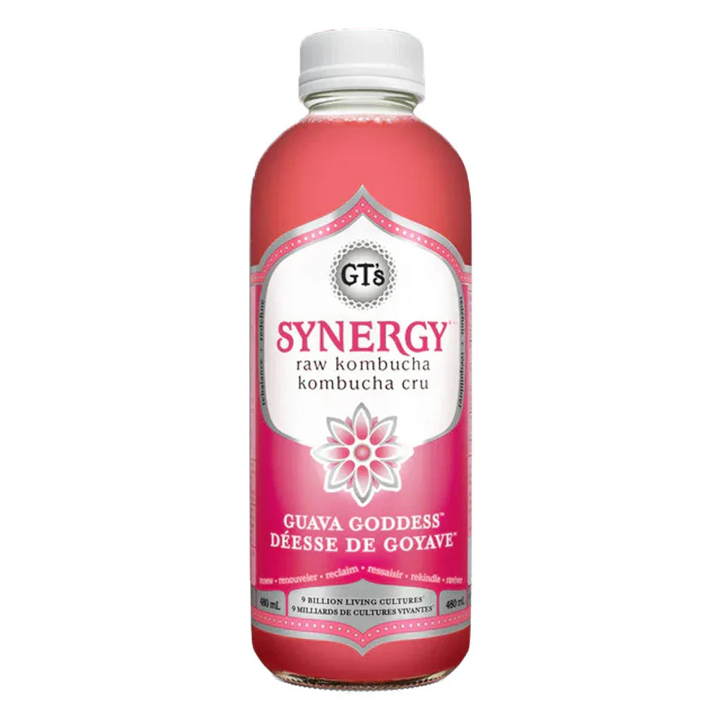 GT's kombucha synergy déesse de goyave 480 ml - La Boite à Grains
