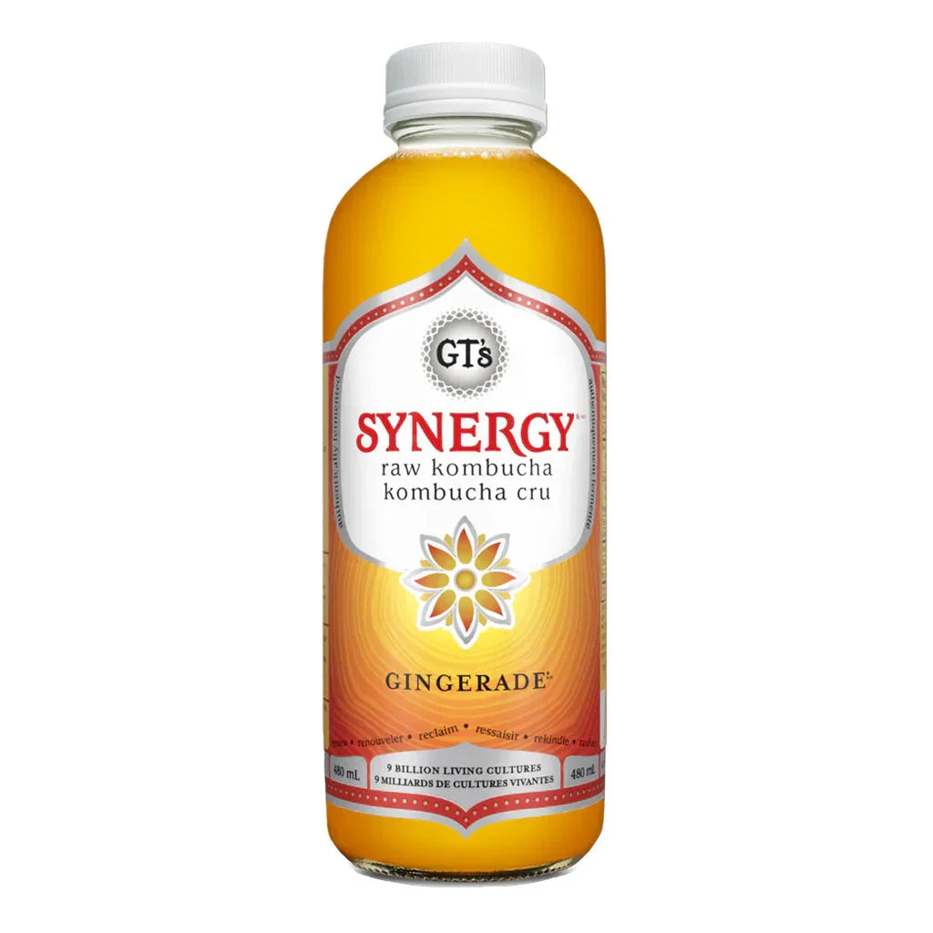 GT's kombucha synergy gingerade 480 ml - La Boite à Grains