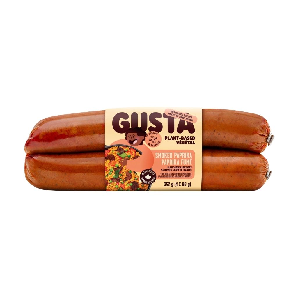 saucisse de seitan paprika fumé Gusta - La Boite à Grains