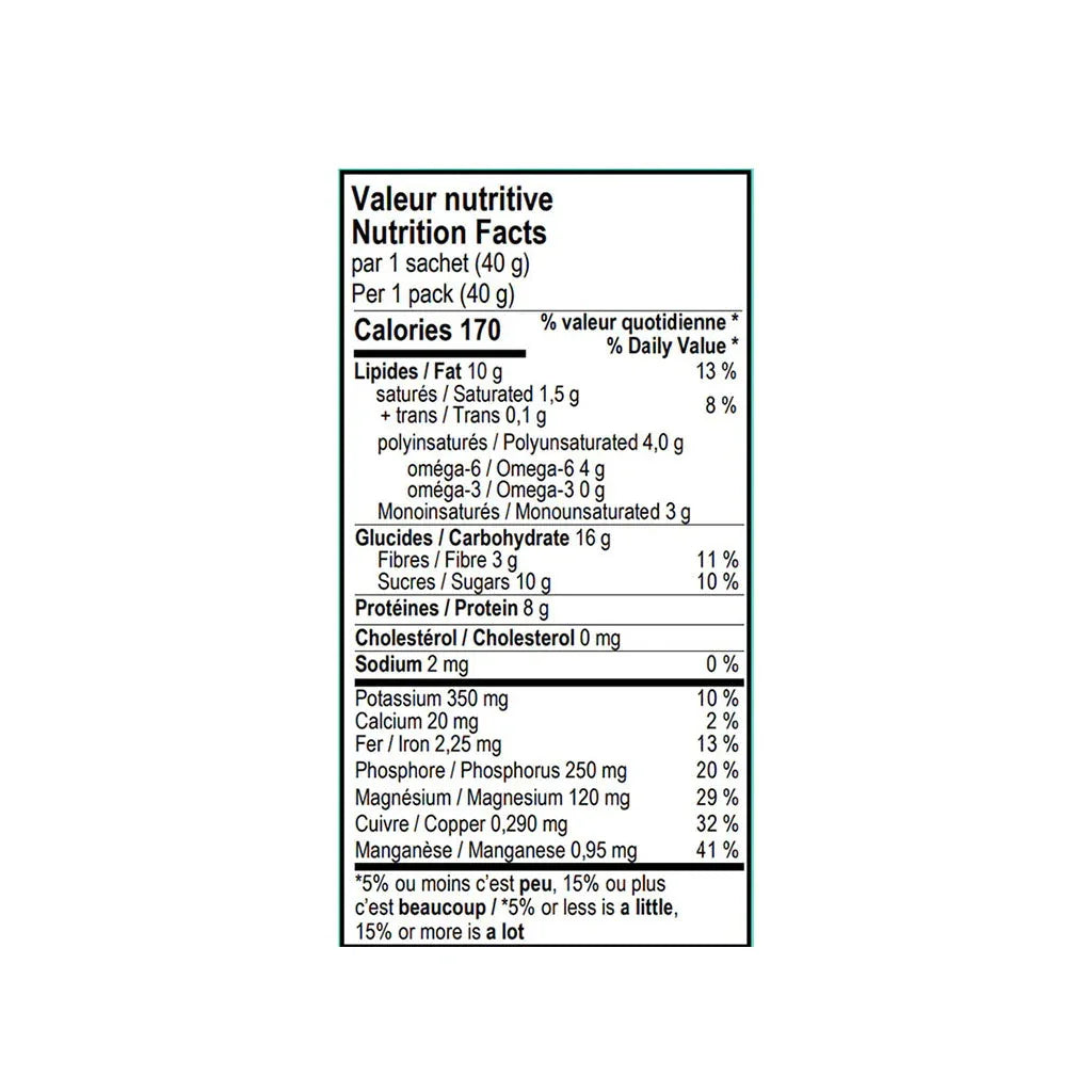 carré nutritif fruits des champs Henri - La Boite à Grains