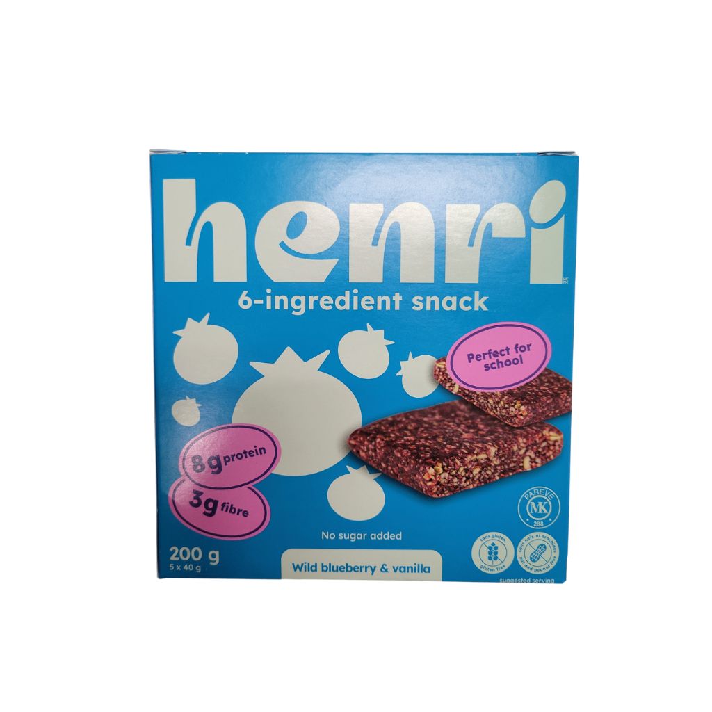 carré nutritif bleuets sauvages & vanille Henri Nutrition - La Boite à Grains