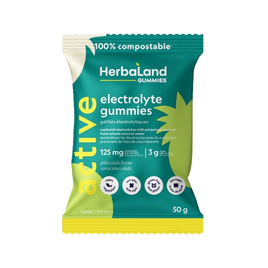 bonbons aux électrolytes pina colada HerbaLand - La Boite à Grains