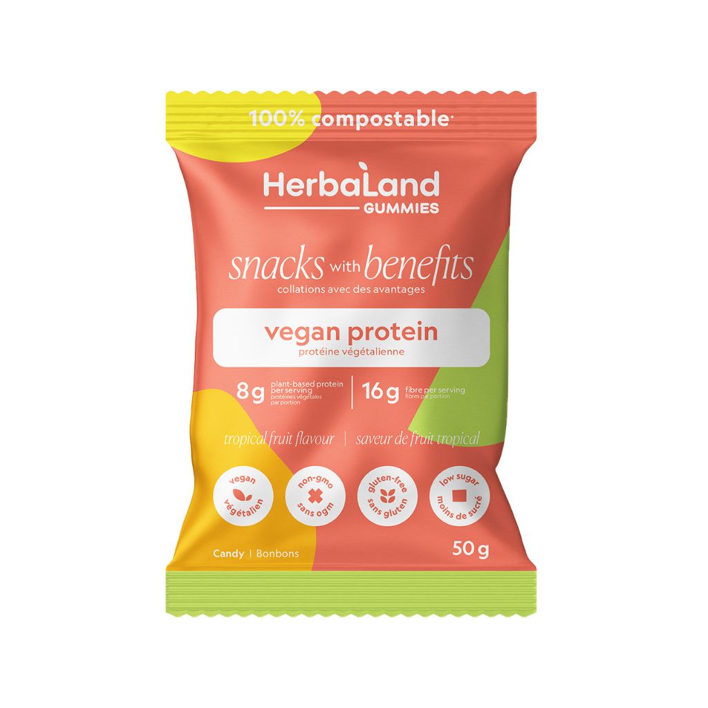HerbaLand gummies protein fruit tropical - La Boite à Grains