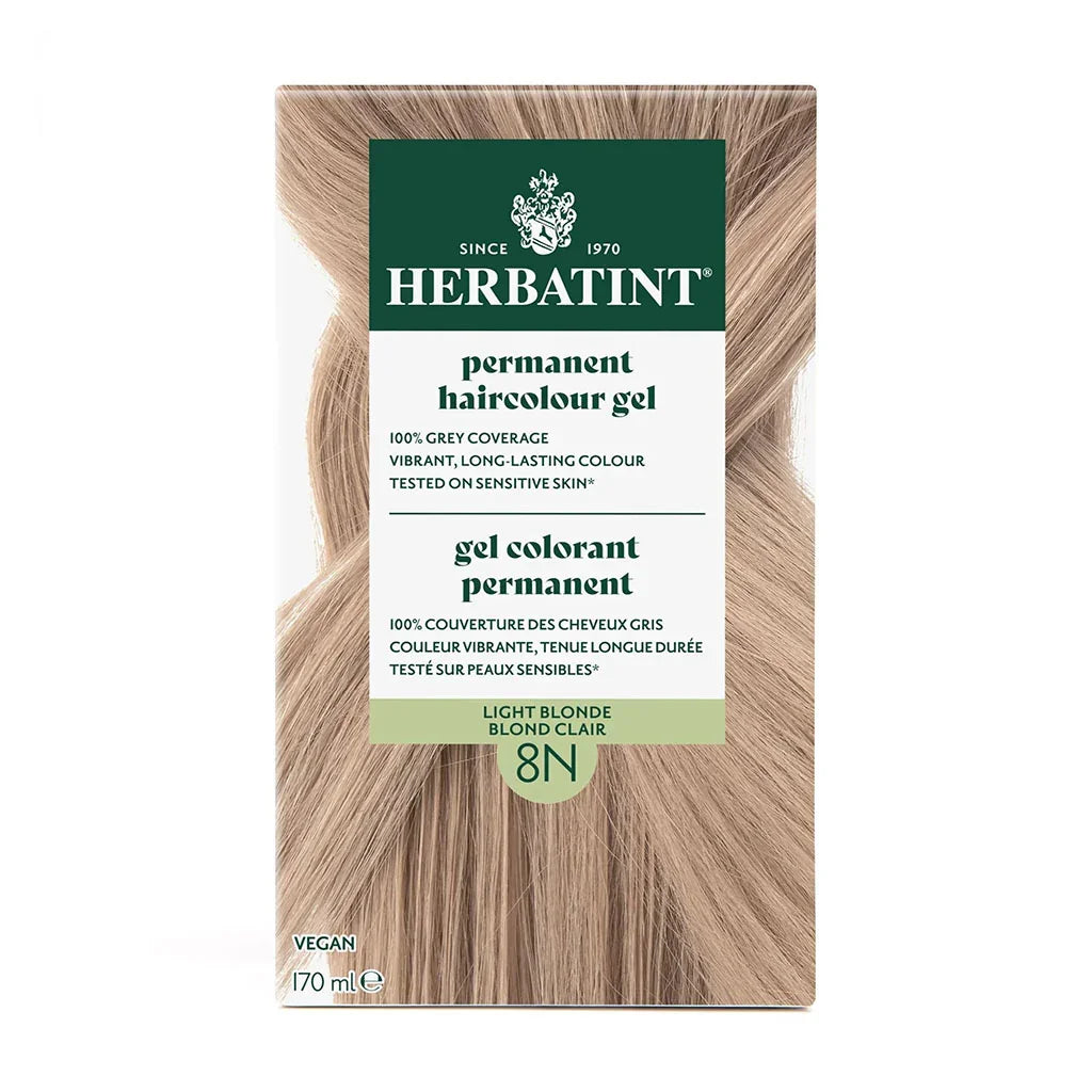 Permanent Hair Dye - Light Blonde 8N Herbatint - La Boite à Grains