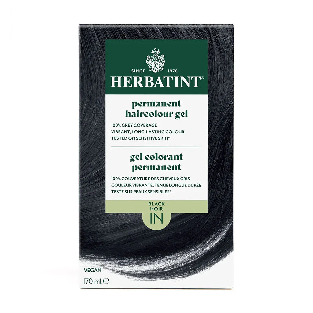 Permanent Hair Dye - Black 1N Herbatint - La Boite à Grains