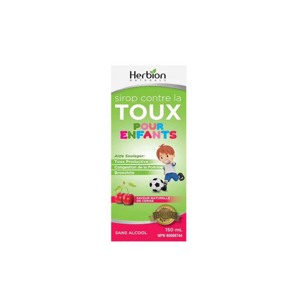 herbion sirop contre la toux pour enfants saveur naturelle de cerise 150 ml