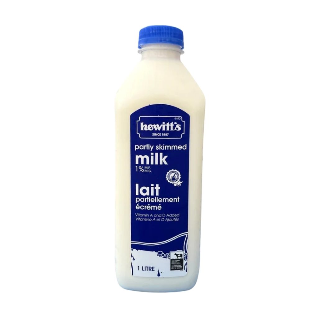 lait partiellement écrémé 1% Hewitt's - La Boite à Grains