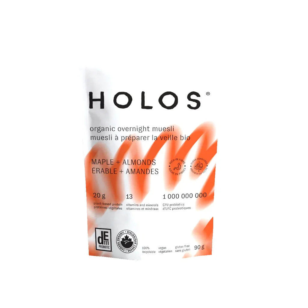 holos maple almond muesli to prepare the day before organic 90 g