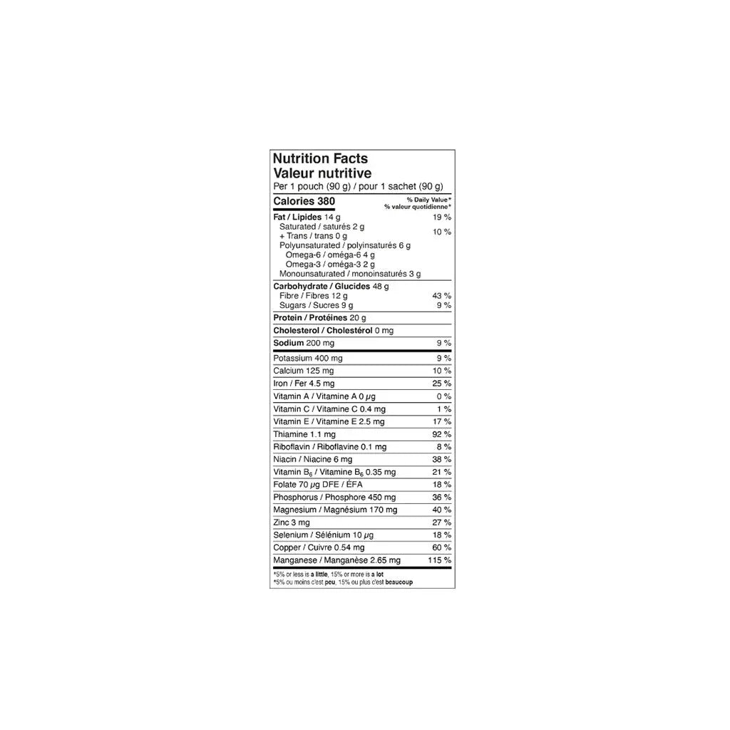 holos apple cinnamon muesli to prepare the day before organic 90 g nutritional value
