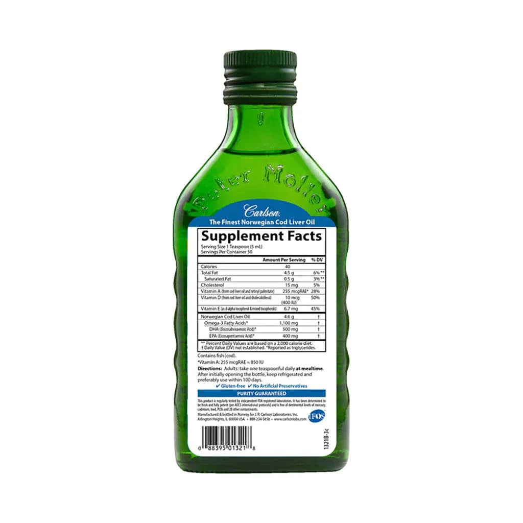 Carlson Cod Liver Oil - La Boite à Grains