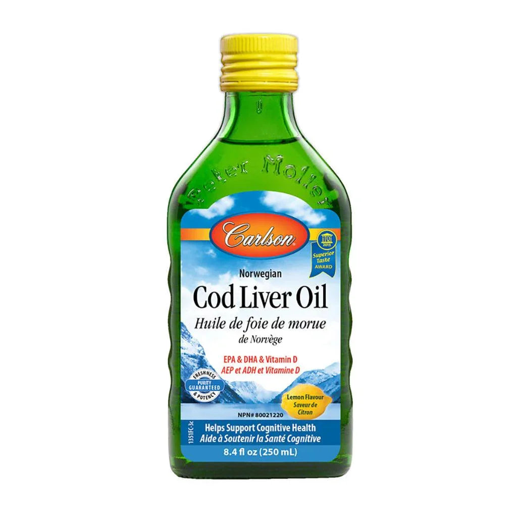 Carlson Lemon Flavor Cod Liver Oil - La Boite à Grains