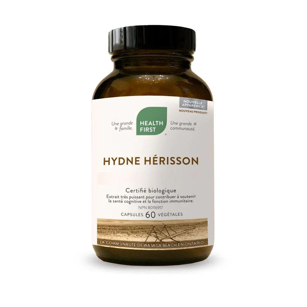 Hydne Hedgehog (Lion's Mane) Organic Health First - La Boite à Grains