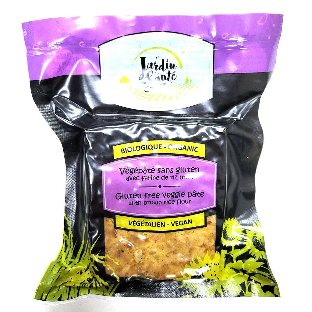 gluten-free veggie pâté with organic brown rice flour Jardin Santé - La Boite à Grains