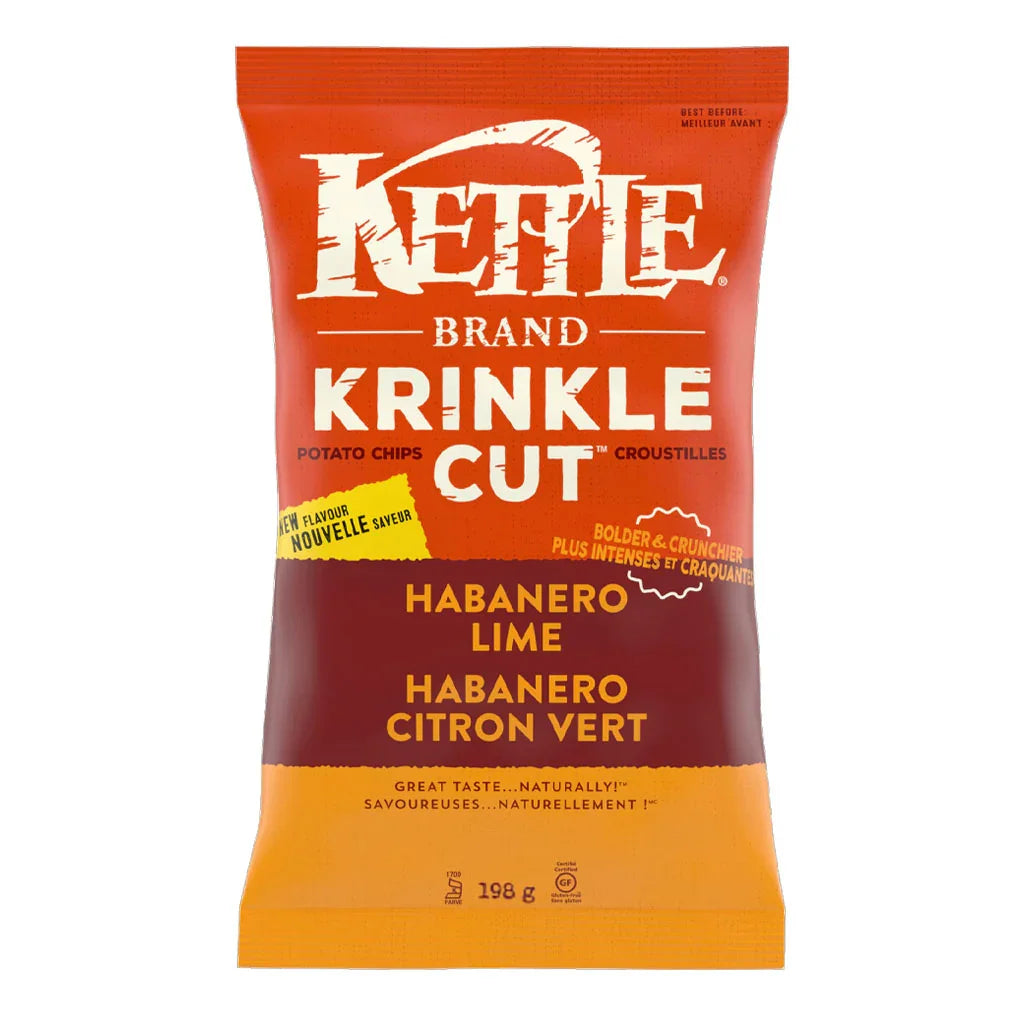 kettle krinkle cut habanero chips - the grain box