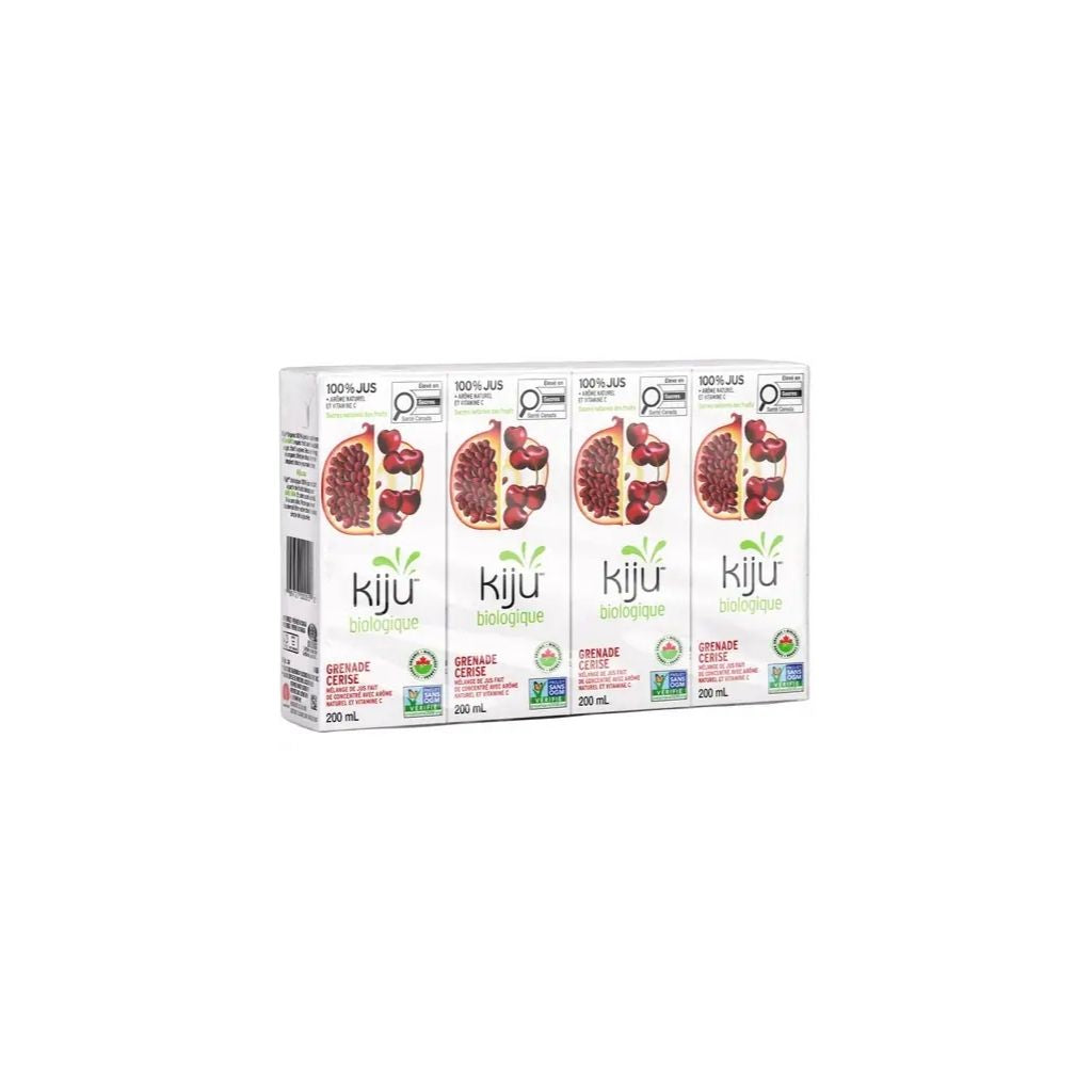 jus biologique grenade cerise Kiju - La Boite à Grains