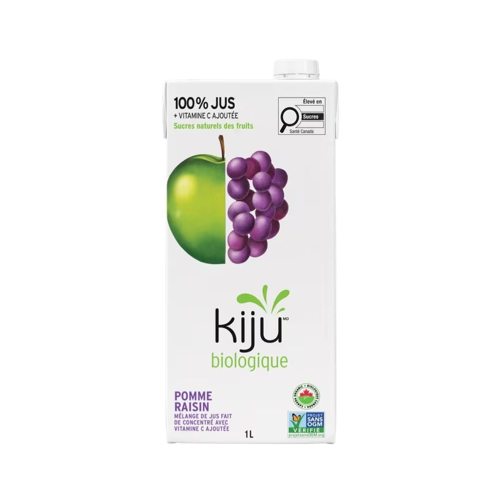 Jus Biologique de Pomme Raisin Kiju - La Boite à Grains