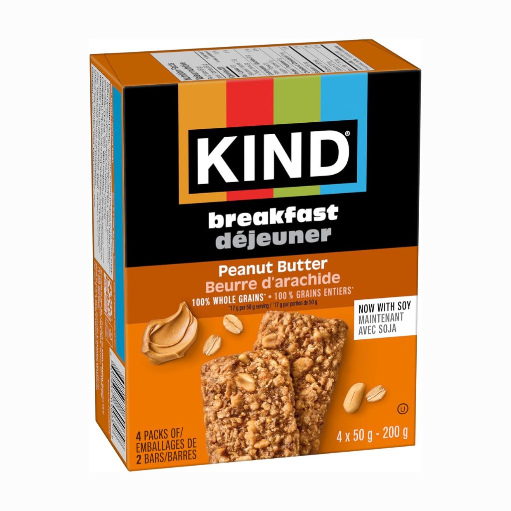 barres déjeuner beurre d'arachide Kind - La Boite à Grains
