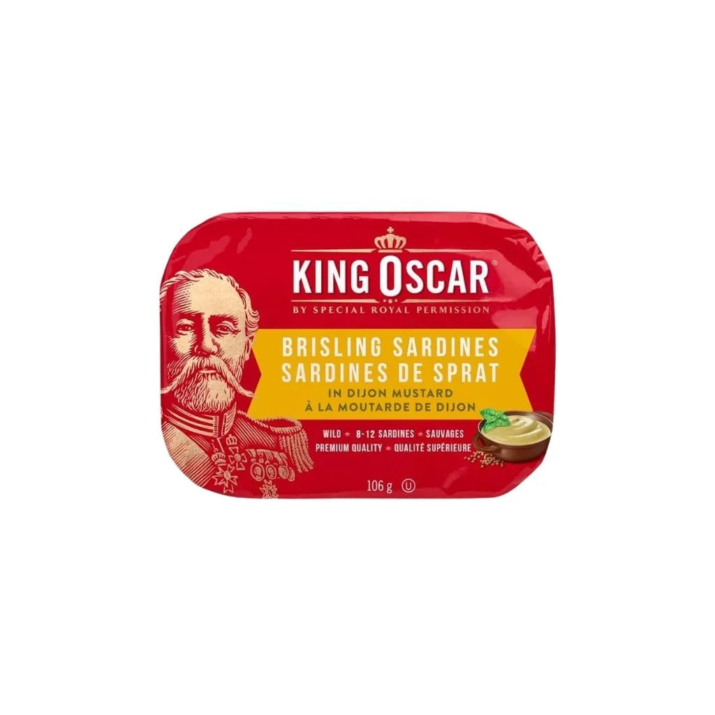 King Oscar sardines de Sprat à la moutarde de Dijon - La Boite à Grains