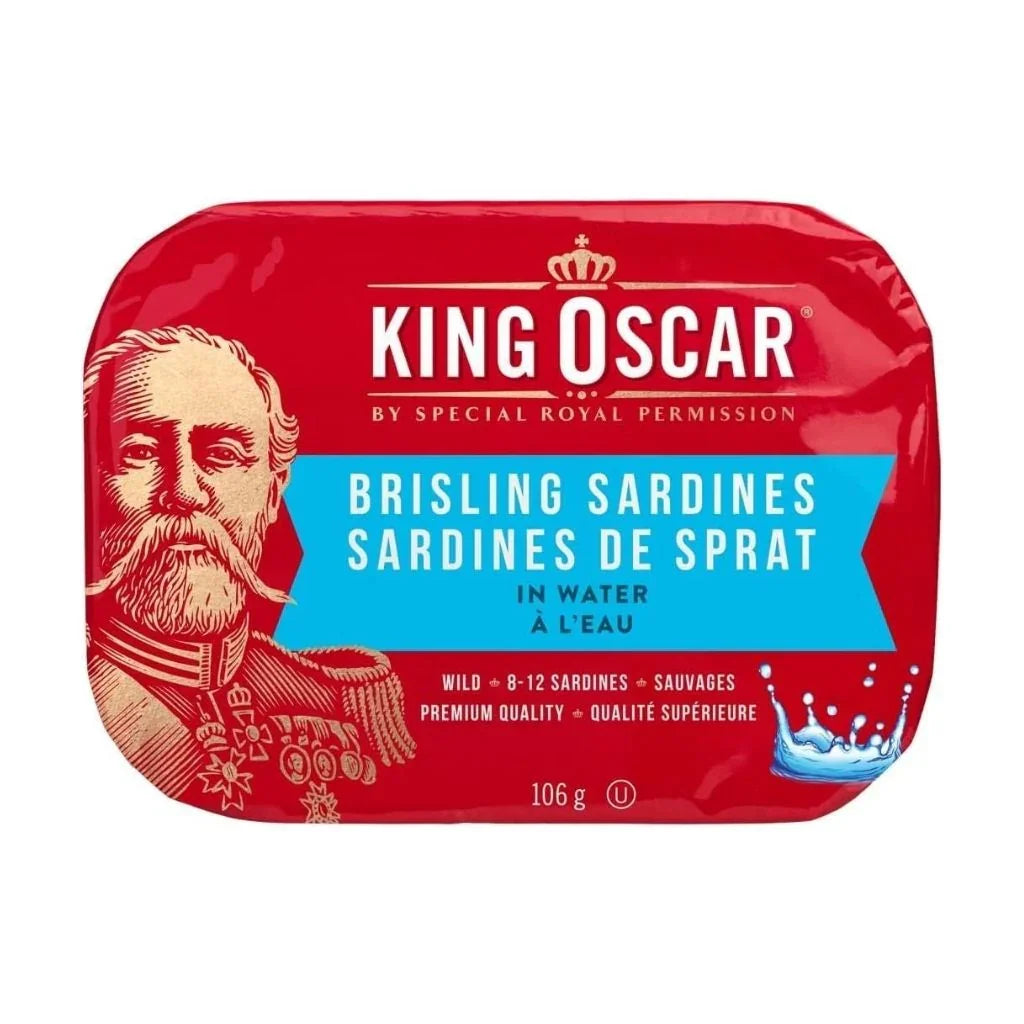 sardines de Sprat à l'eau King Oscar - La Boite à Grains