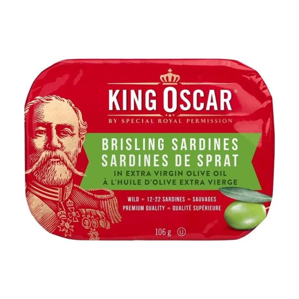 sardines de Sprat à l'huile d'olive extra vierge King Oscar - La Boite à Grains