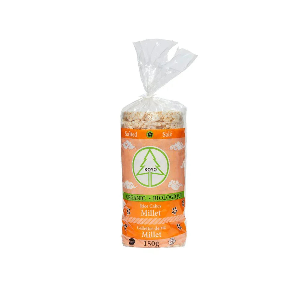 koyo salted organic millet rice cakes 150 g - La Boite à Grains