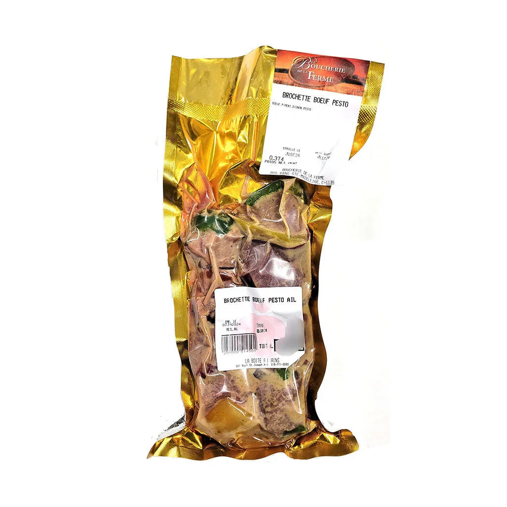 farm butchery pesto beef skewers - La Boite à Grains